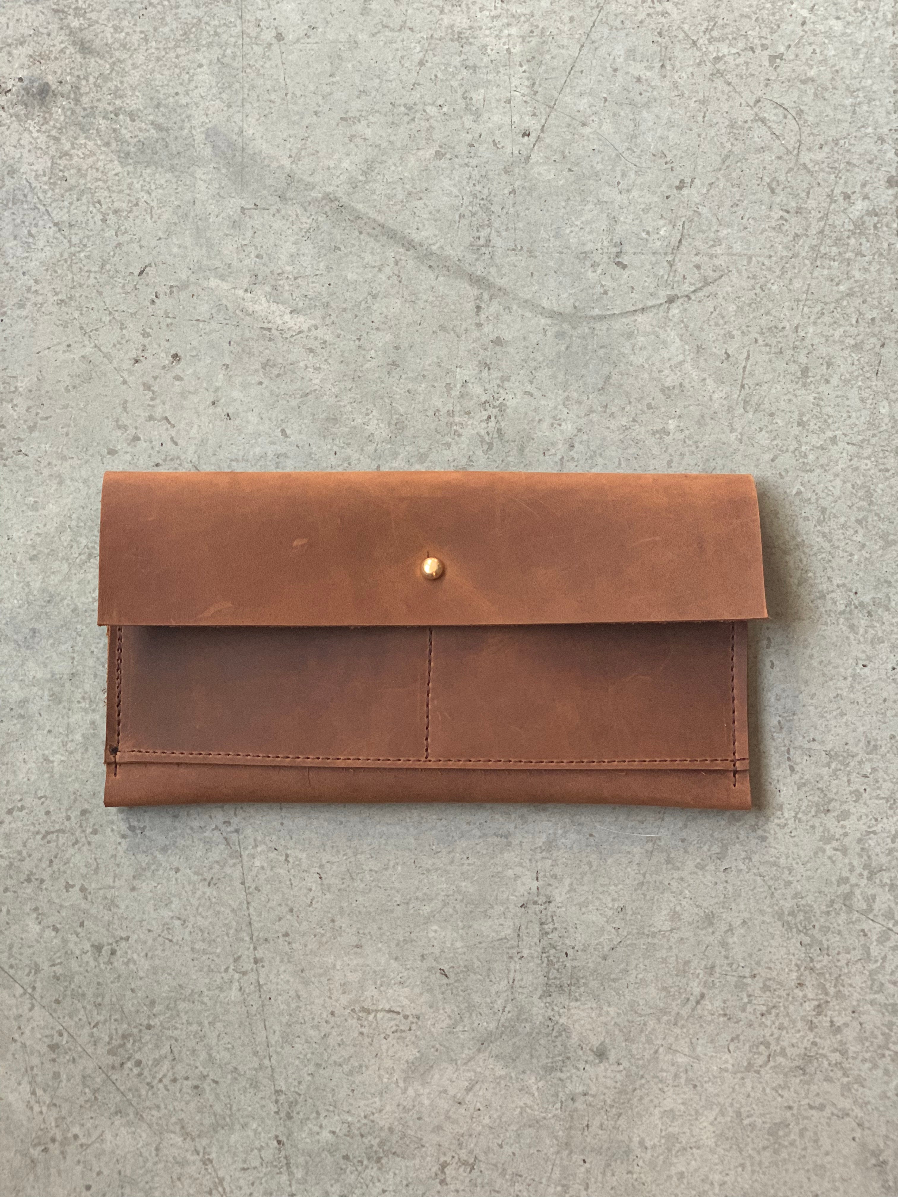 Womens Brown Leather Wallet