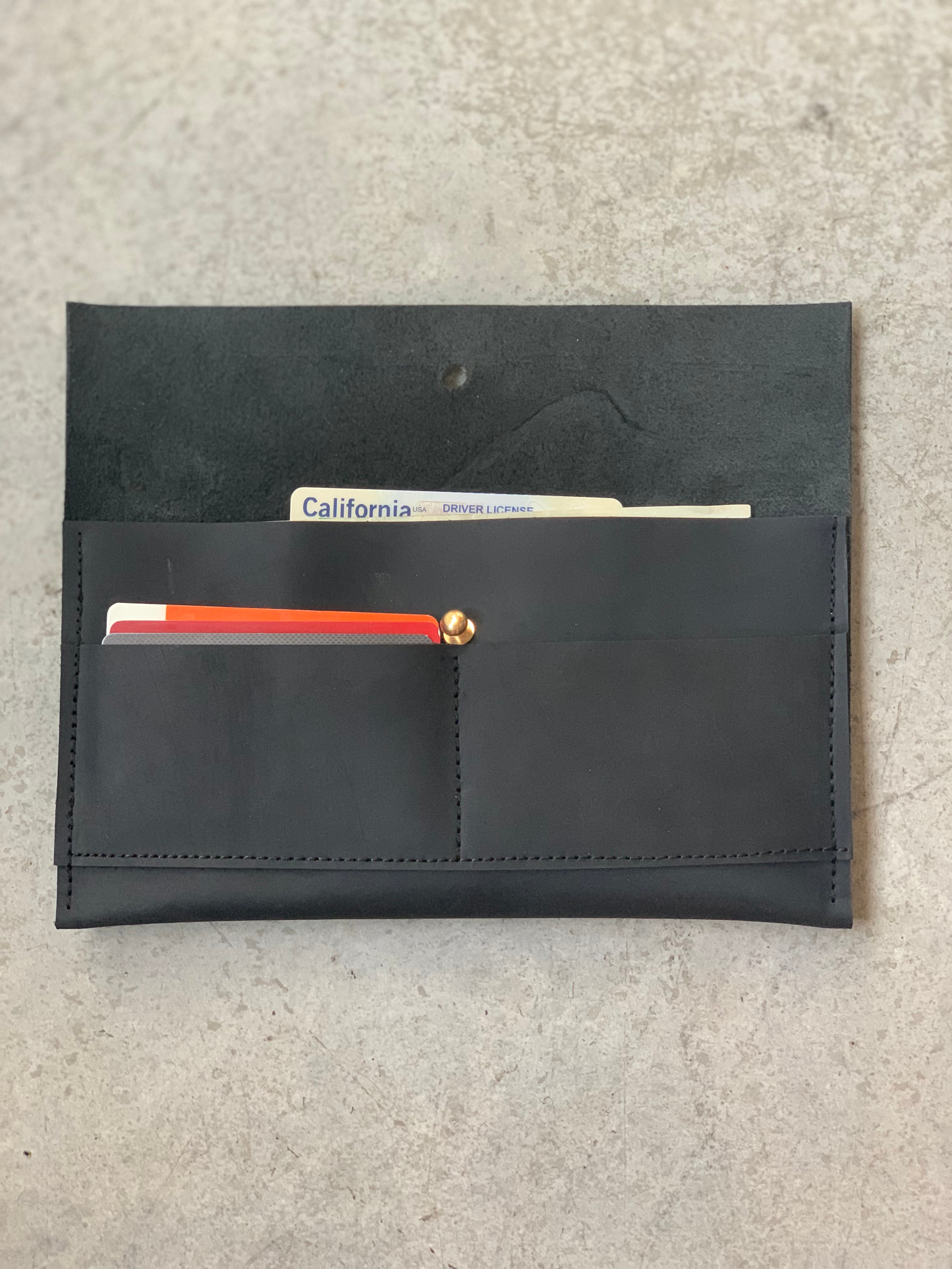 Womens Black Leather Wallet