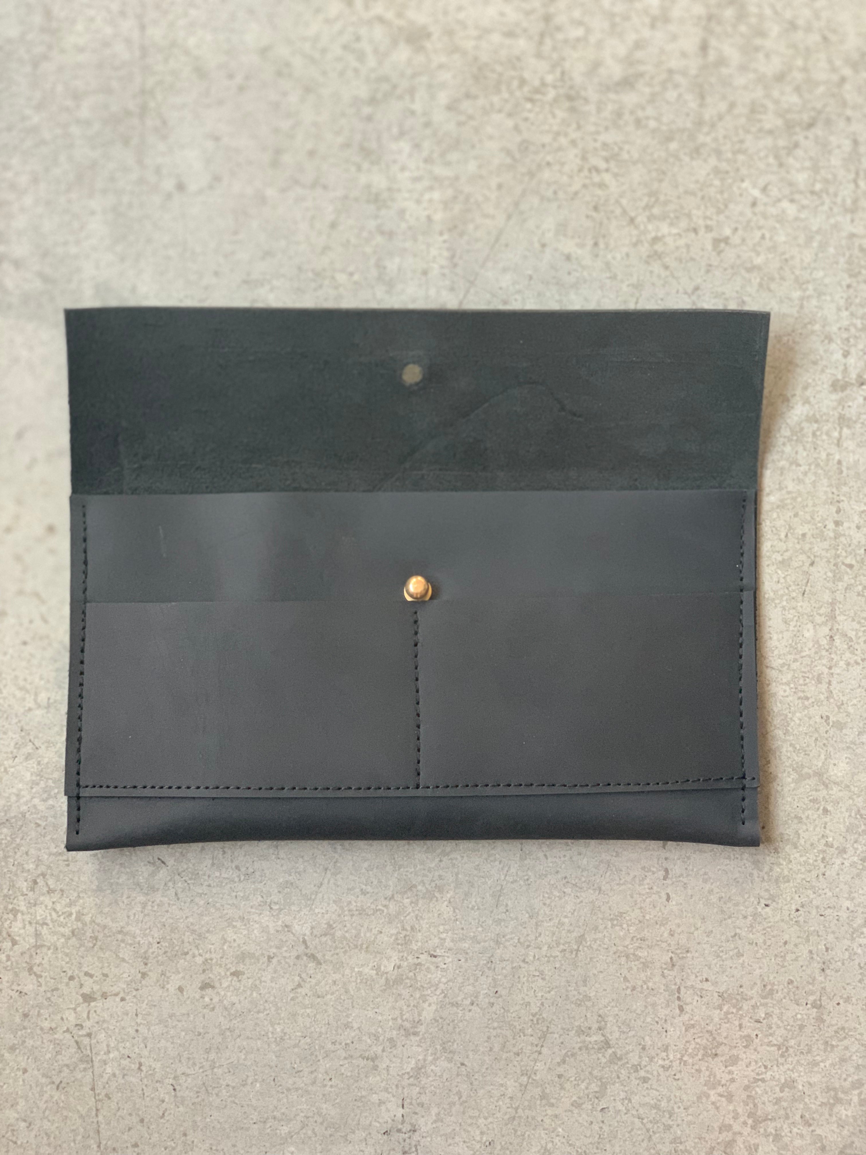 Womens Black Leather Wallet